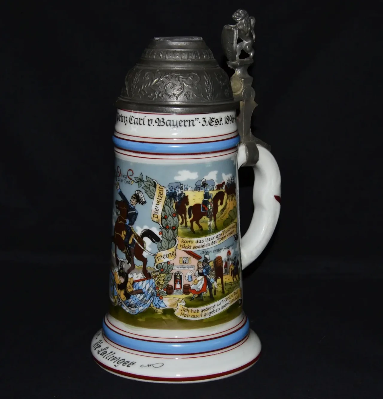 Полковая пивная кружка из серии пивных кружек