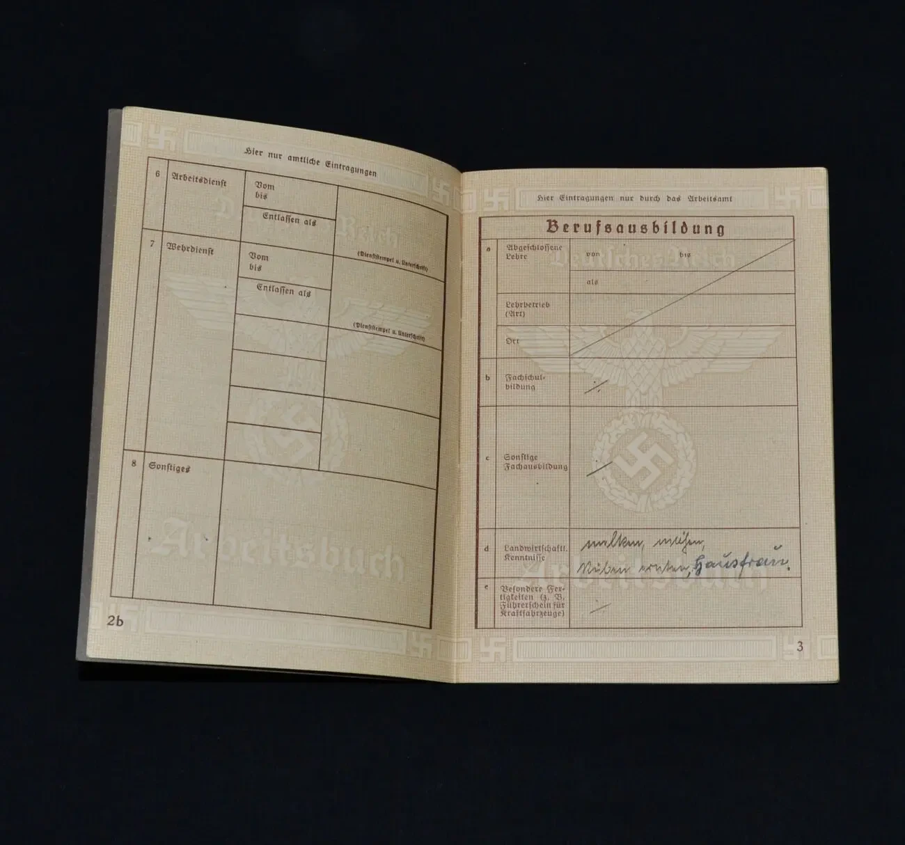 Arbeitsbuch (трудовая книжка) Выдачей трудовых книжек занимались ведо 4