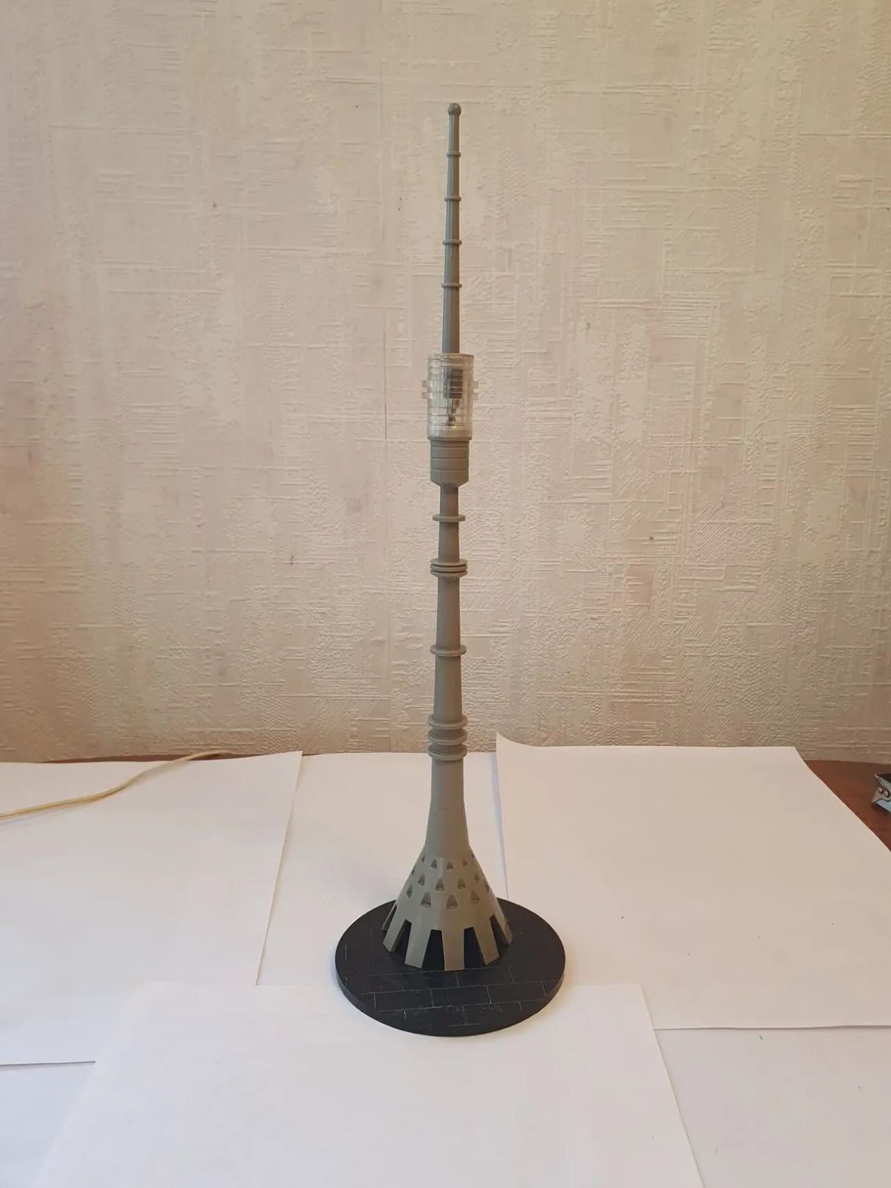 Светильник-ночник Останкинская башня (сделано в СССР 1970-х годах) 4