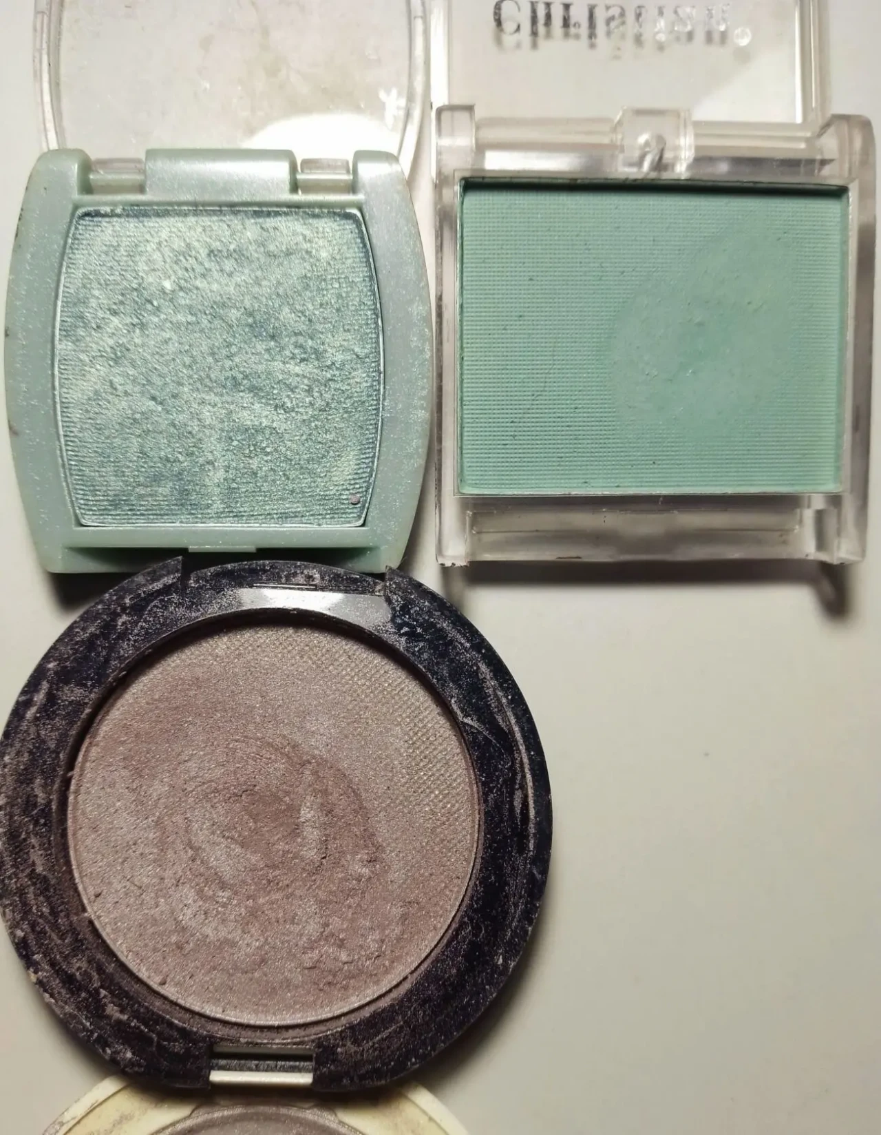 Тени зеленые, бирюзовые, сиреневые, моно, глянцевые, Oriflame