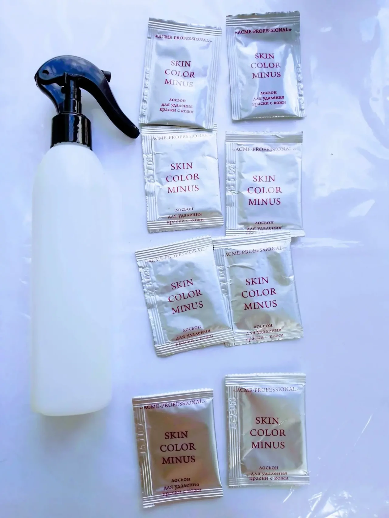 Для волос набор бутылочка спрей, скин колор минус очиститель кожи