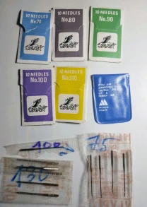 Игла для швейной машинки номера разые и для джинс. 10 штук набор