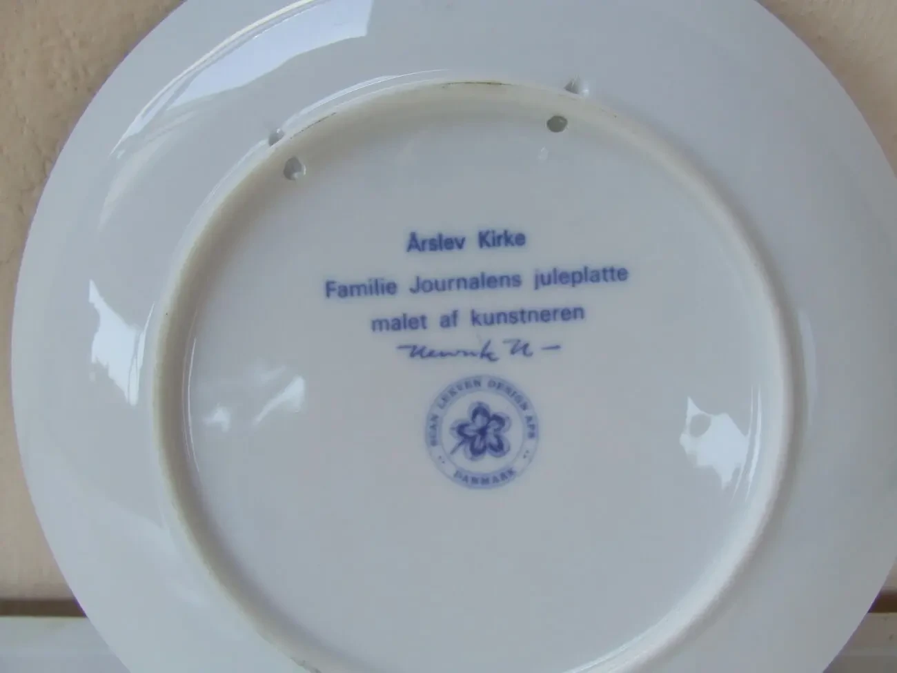 Фарфор настенная тарелкв декор. кобальт. раз. 20 см. Германия 1979г. 3