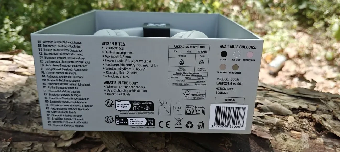 Бездротові навушники Fresh n Rebel, 30 годин, мікрофон, Bluetooth 3