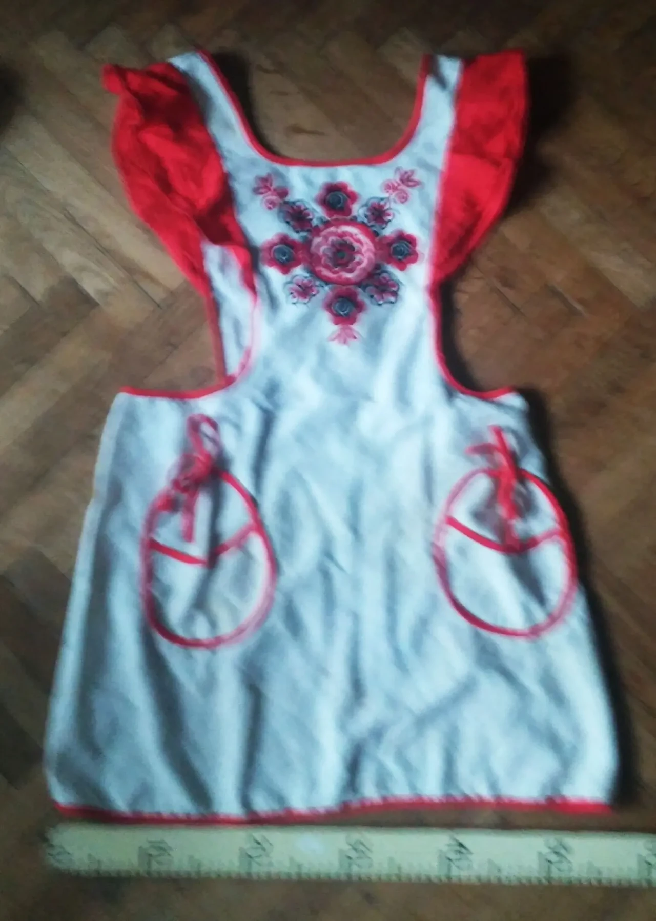 Только один Фартук передник натурал. лен с вышивкой в национал.стиле 2