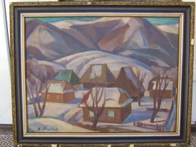 Нар.худ. Укр. Микита В,В. х.м. 65х50 см 1982 гг.Закарпатская  шк.