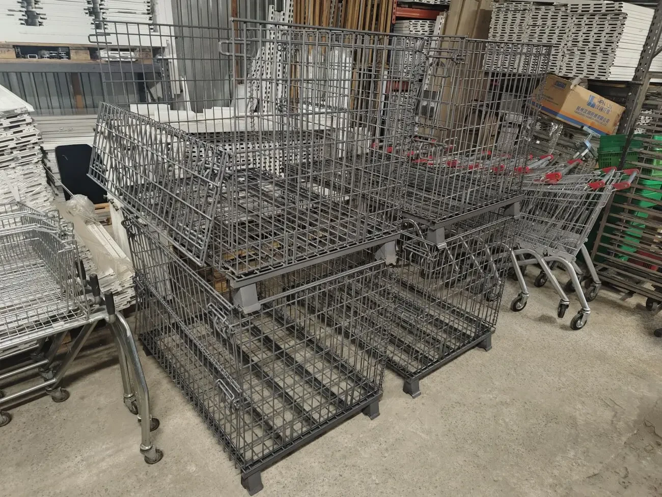 Контейнер палетний, контейнер сітчастий, овочева сітка