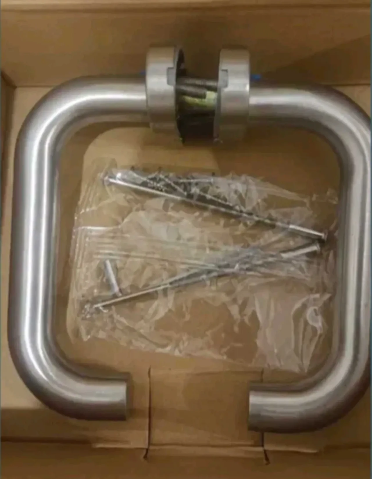 Ручка дверная нажимная нержавейка 2