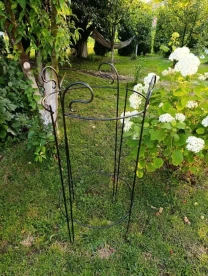 Металева опора для квітів Кований декор для саду Ручна робота