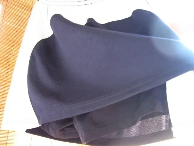 Юбка шорты теннисная синяя голубая м 12, резинка, трикотаж сетка. торг 3