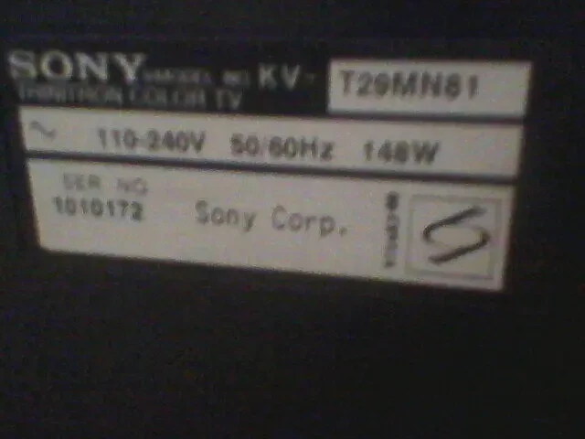 Телевизор СОНИ Тринитрон, KVT-29MN81, производство - Япония, б/у 3