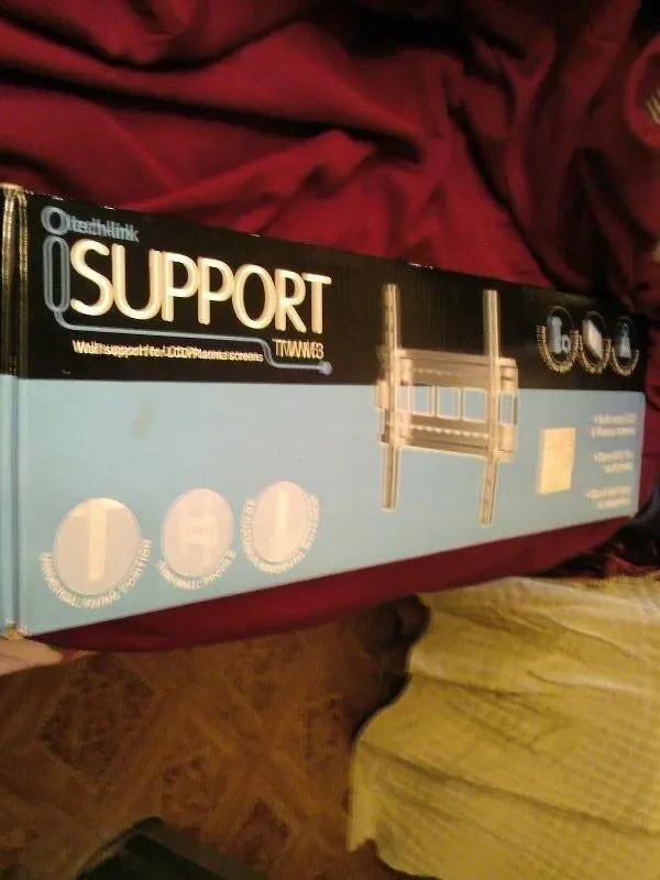 Элитный настенный ПЛОСКИЙ держатель для ТВ (ЖК/плазма), нов., в уп. 2