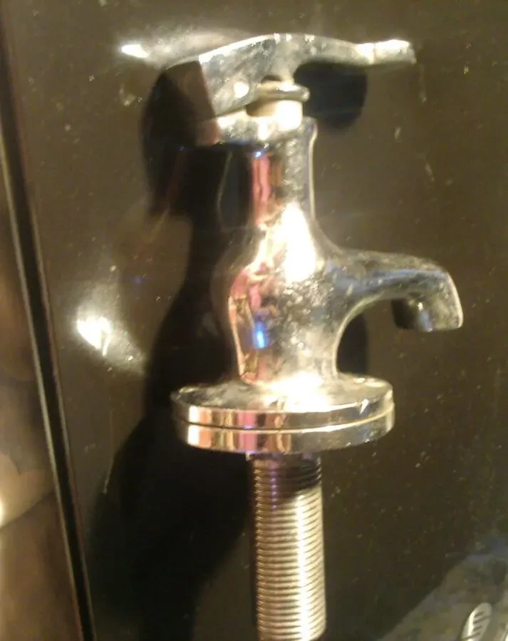 Кран, новый, нержавейка, хром, сов. период 5