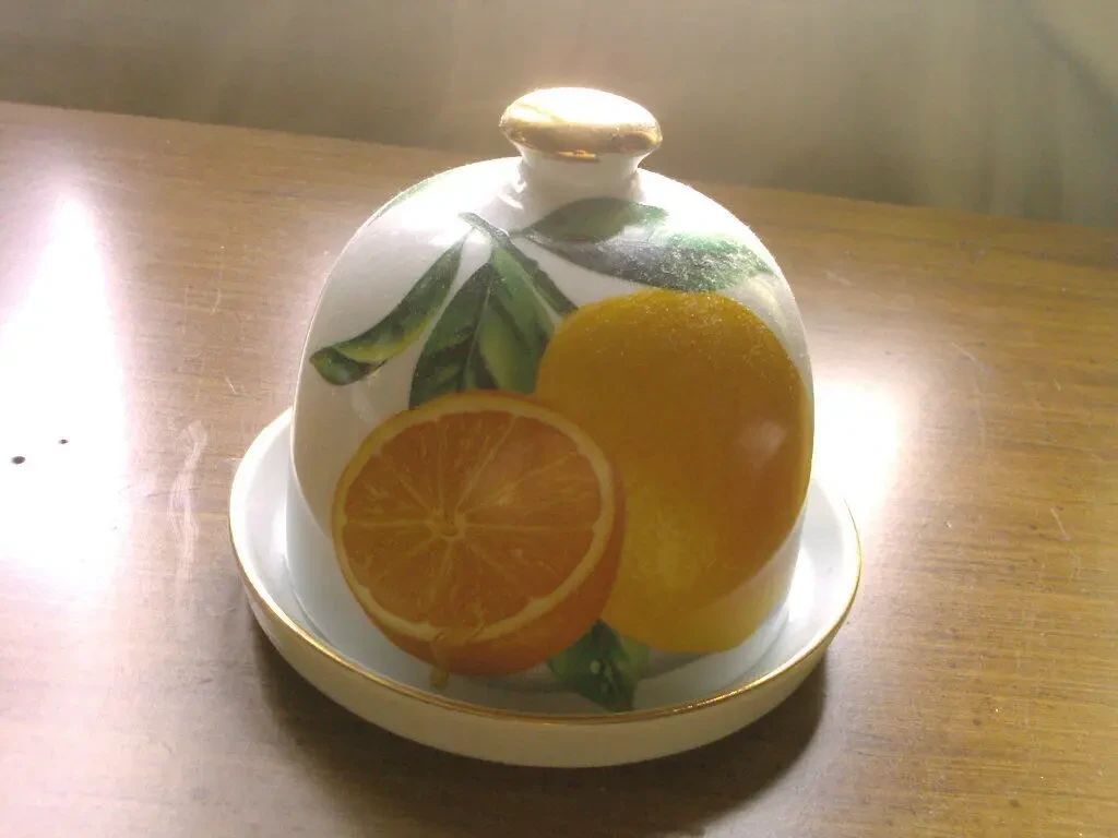 Лимонница для хранения нарезанного лимона, фаянс, новая 2