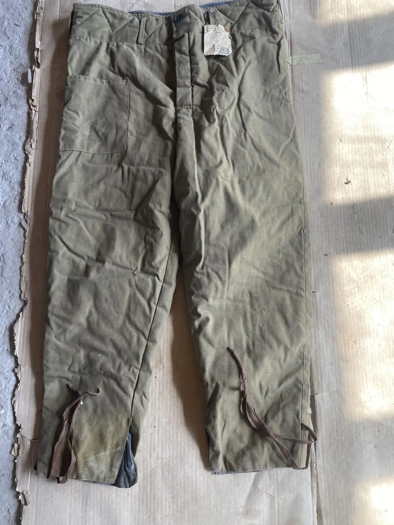 Брюки ватные (штаны ватные армейские мужские).