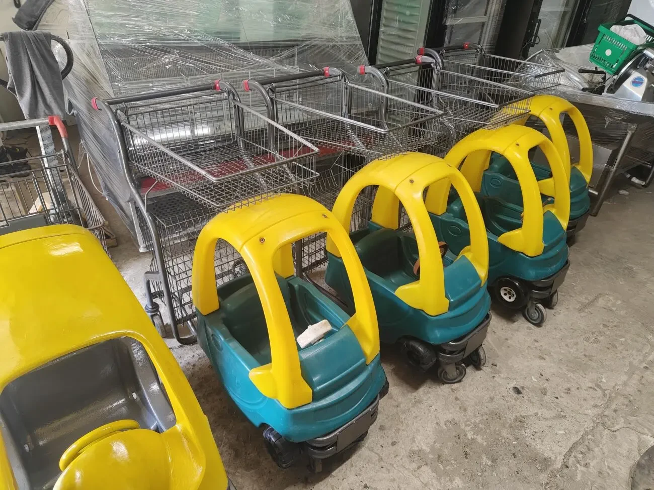 Візок для покупця дитячий (машинка) б/у, візок машинка б/у 7