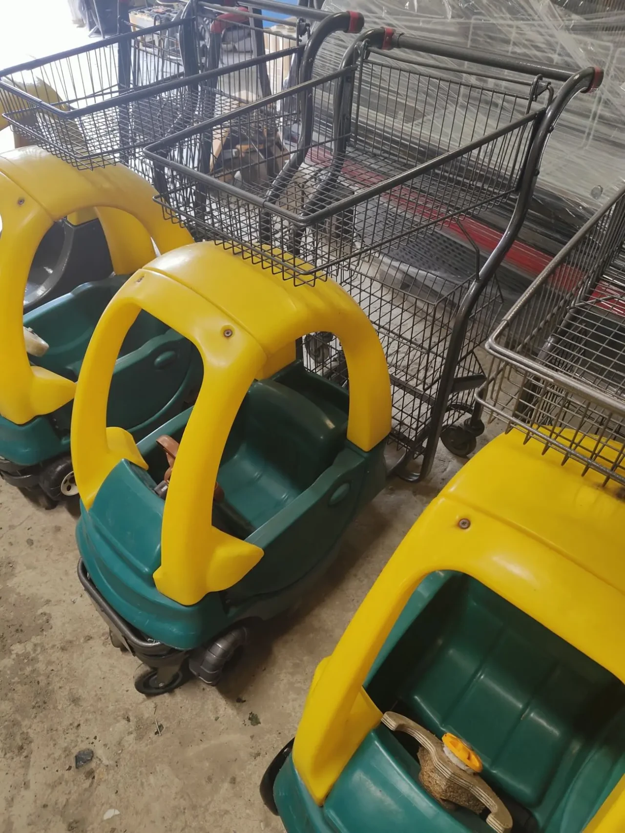 Візок для покупця дитячий (машинка) б/у, візок машинка б/у 4