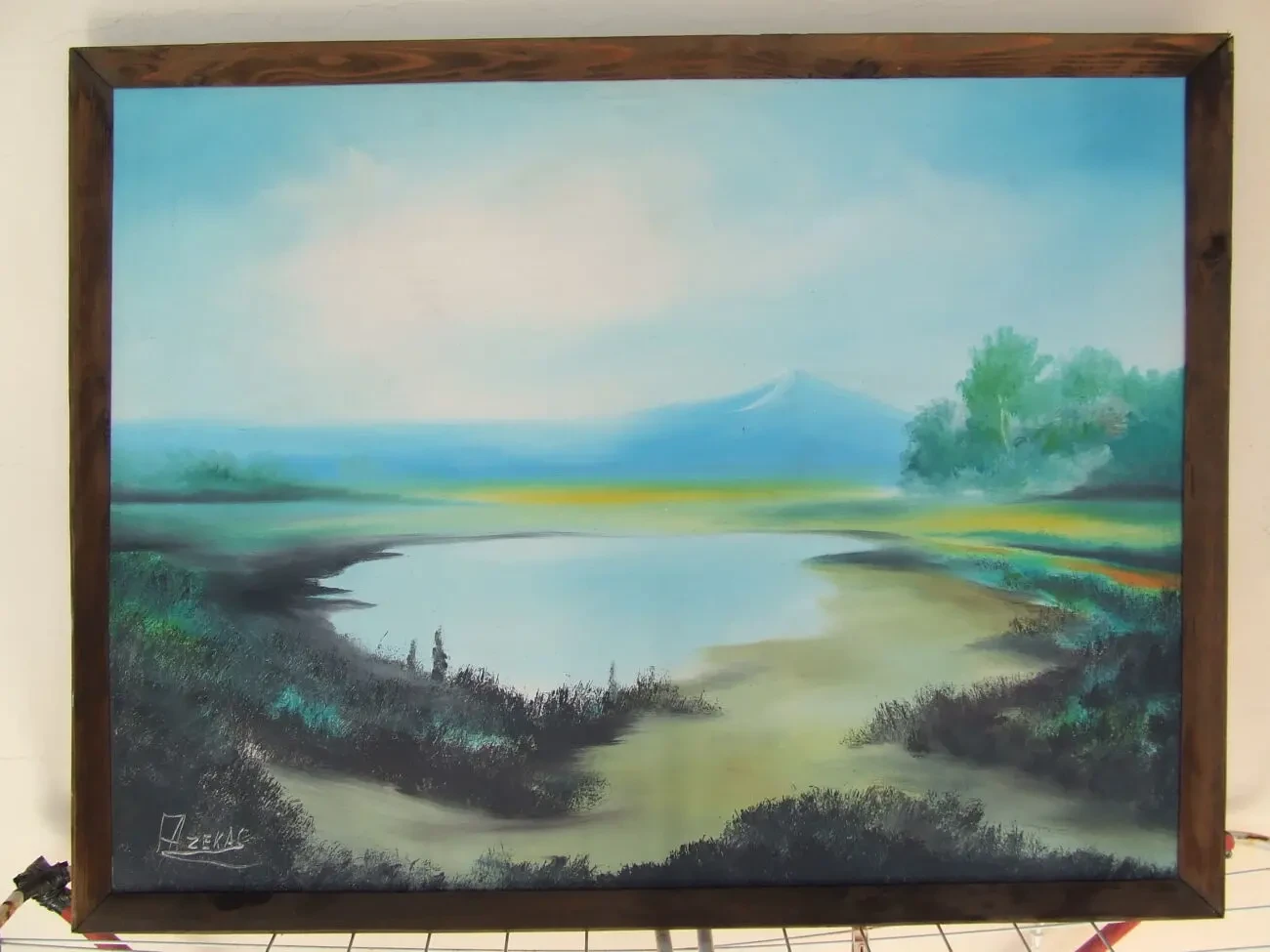 Закарпатская школа Фозекош Й. х.м. раз. 85 х 65 см. 1980 гг.