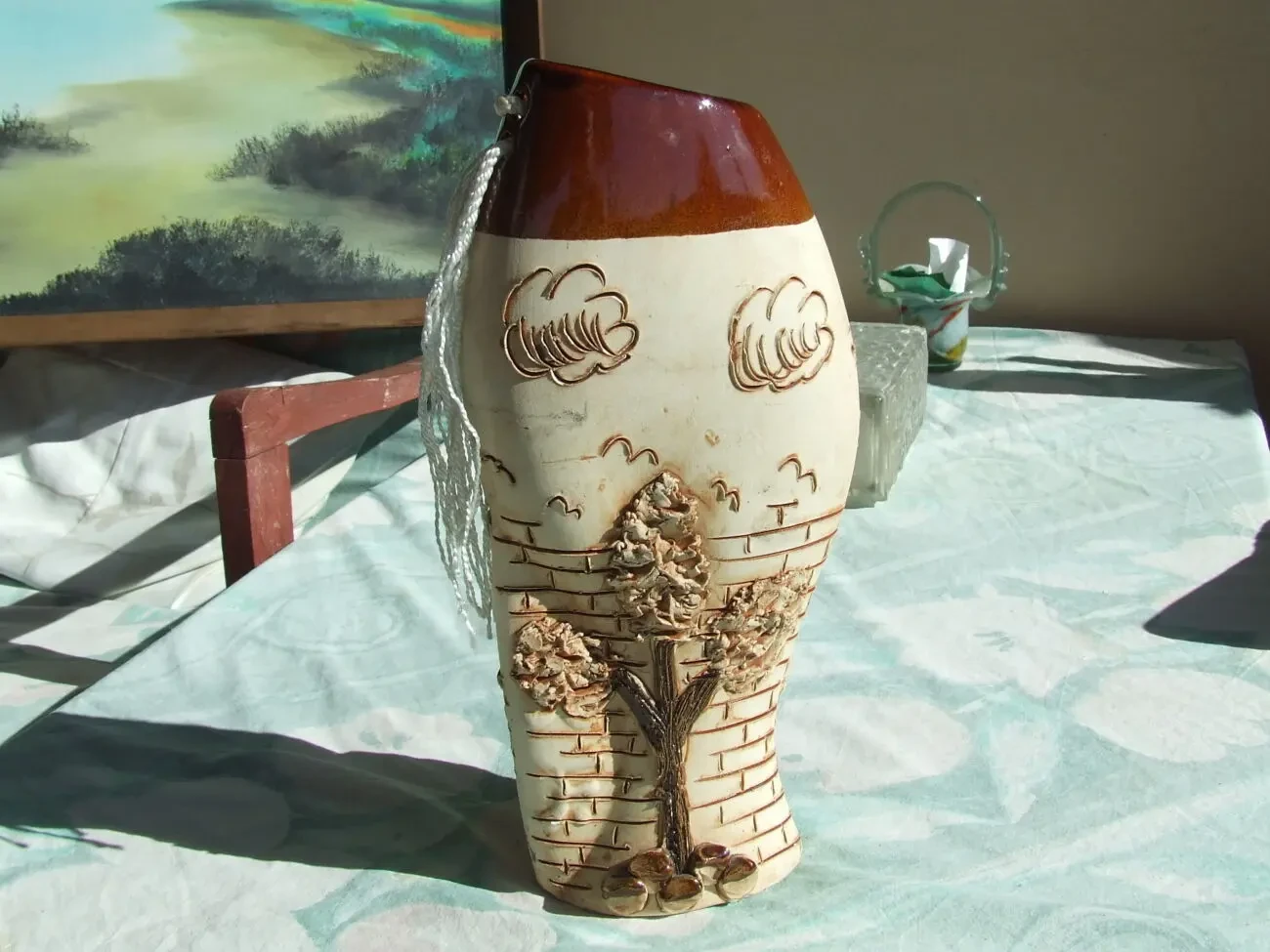 Фаянс ваза декоративная индивидуальный заказ раз. 30 х 15 см. 3