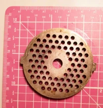 Пластина решетка мелкая на механическую мясорубку