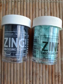 Пудра для эмбоссинга Zing Embossing Powder бирюзовая, графит. торг