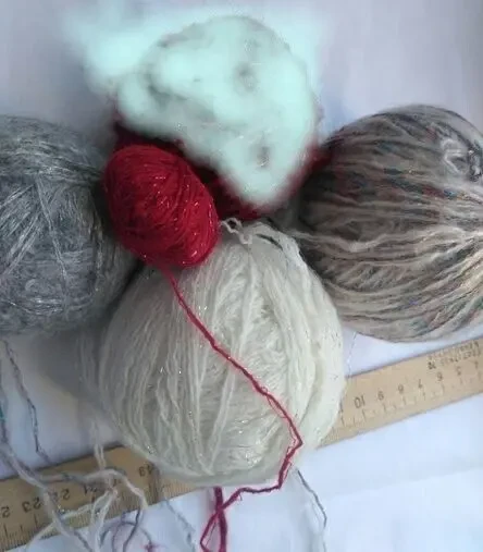 Пряжа ассорти цветов с люрекс нитью Вес 134 гр For Hand Made, руко 6