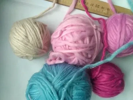 Пряжа нитки 8 цветов набор общий вес 220 гр Для творчества поделок 6