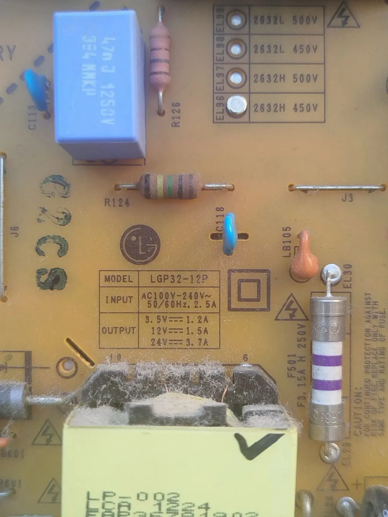 блок живлення EAX64604501 (1.5) для LG 42LS340T 3