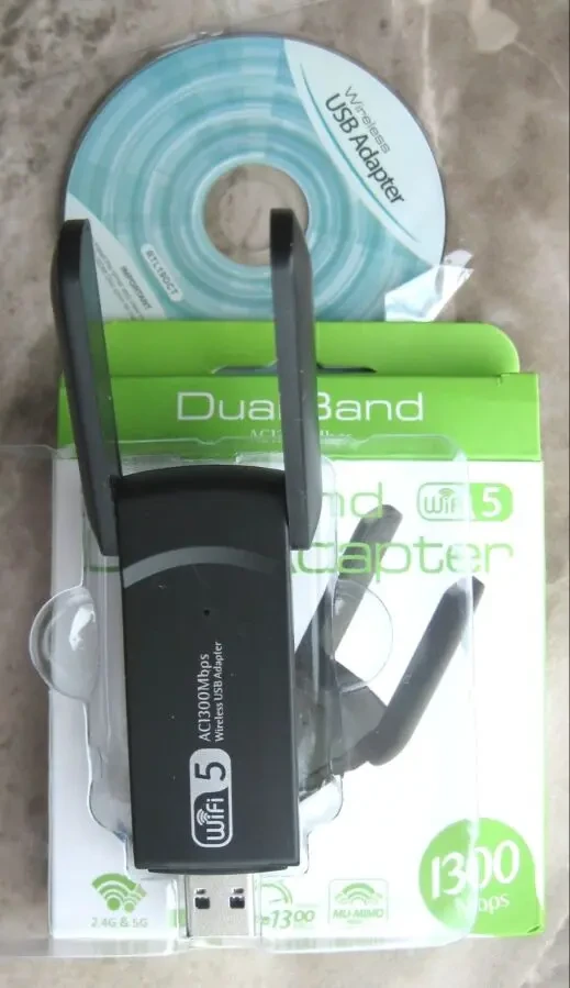 USB Wi-Fi адаптер AC1300 2.4GHz, 5.8 GHz 2