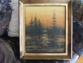 Закарпатская школа. Ньорба В.. раз.35 х 30 см. к.м. 1990 гг.