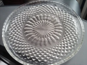 Блюдо круглое  стекло советское,25 см