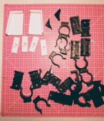 Пластиковые детали элементы крепежа для ремонта, черные, белые набор