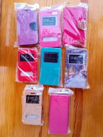 Чехол книжка на смартфон для женщины розовая, красная, белая, картина