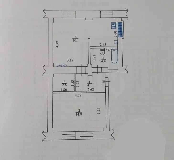 2-кім з ремонтом, меблями та технікою 10