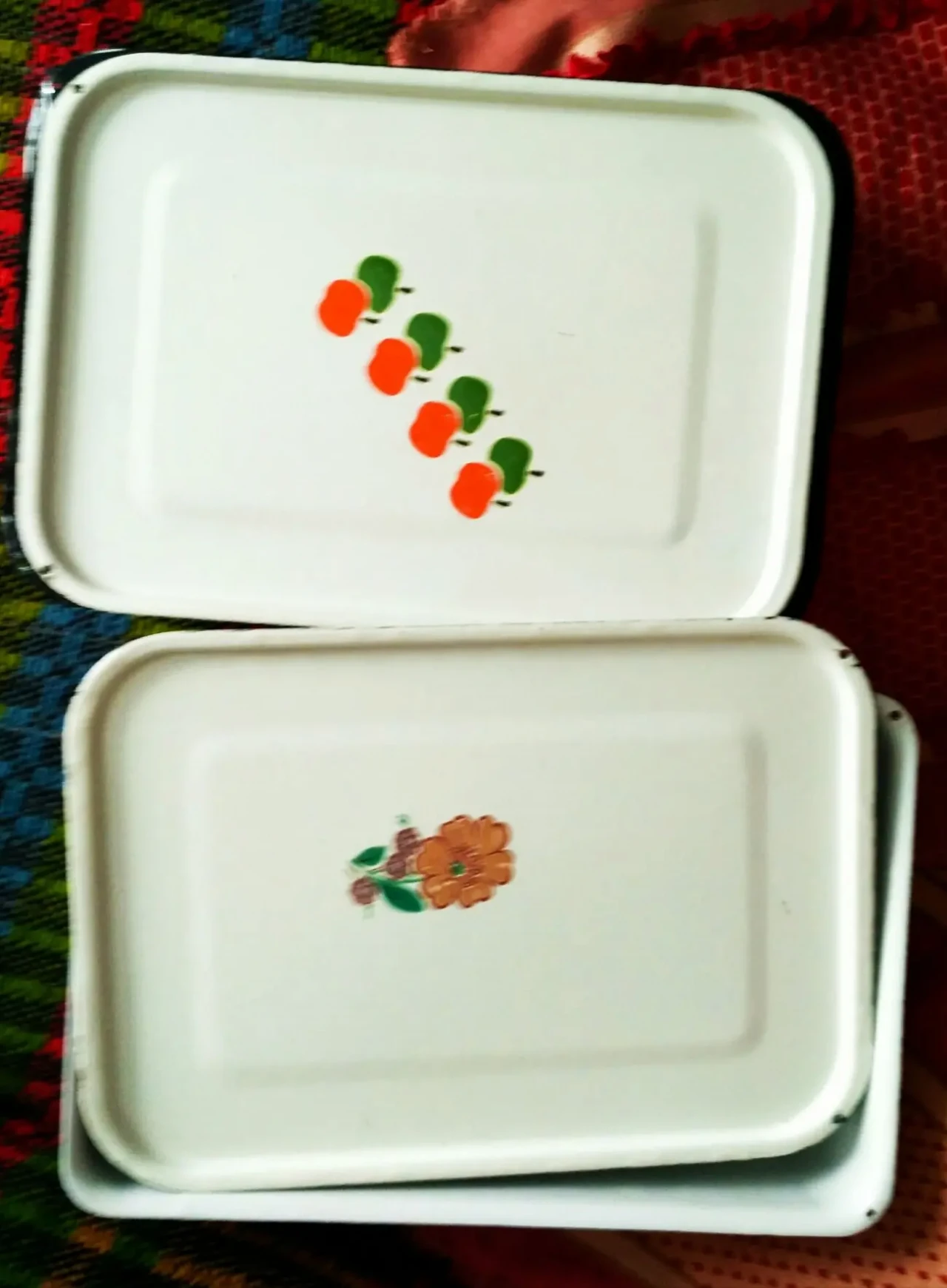 Посуда судок судки лоток формы новые эмалированные качество ссср 2шт 9