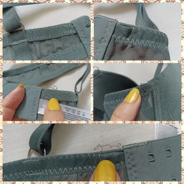 Primark EUR 85C Бюстгальтер поролон косточка сизо серо зеленый 10