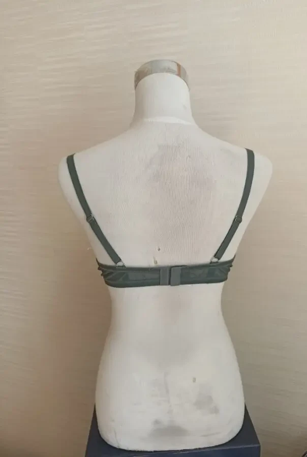 Primark EUR 85C Бюстгальтер поролон косточка сизо серо зеленый 3