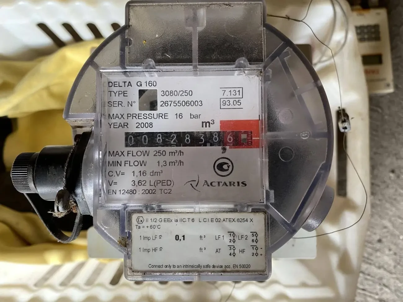 Лічильник газу GMS Арсенал Курс-01 Delta Fluxi Actaris Itron Зонд Темп 2