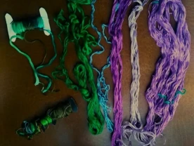 Для детского творчества нитки мулине  настоящие раритет