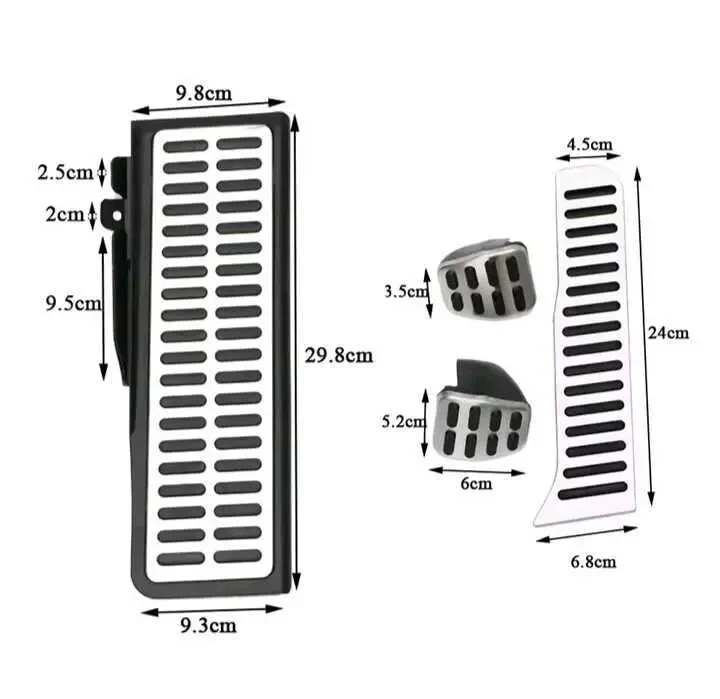 Накладки на педали Фольксваген В6,В7,СС, Шкода супер В 5