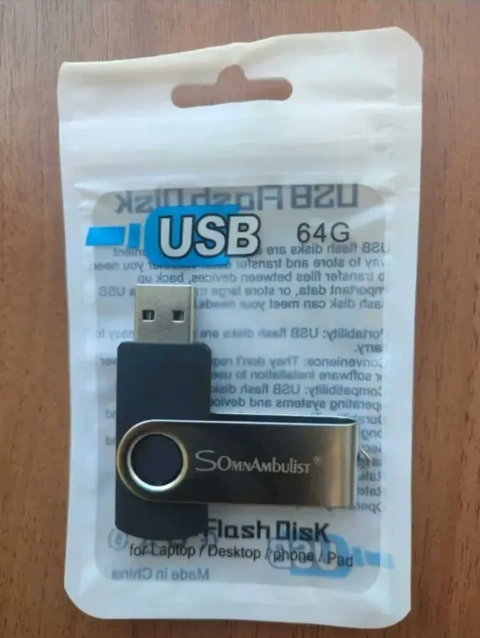 Флешка SomnAmbulist 64 Gb USB 2.0 новая