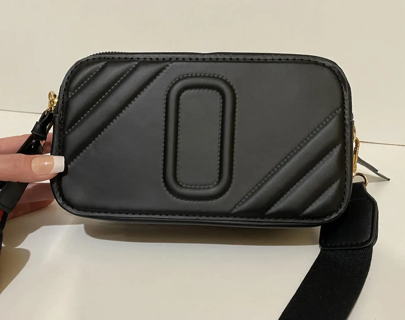 21 см нова чорна сумка клатч месенджер через плече ремінь 4