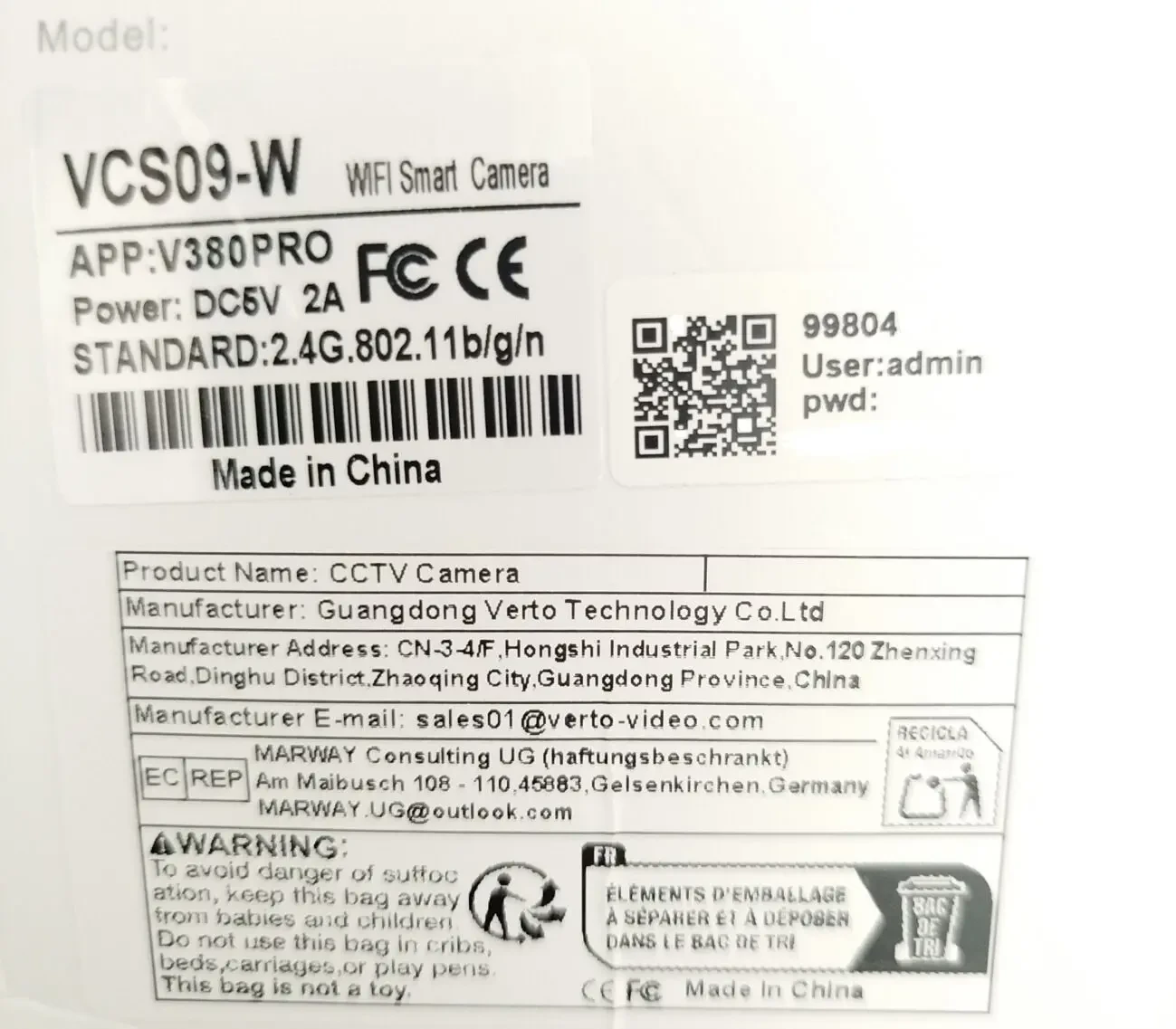 WіFi Smart камера VSC09-W 128GB з сонячною панелью 4