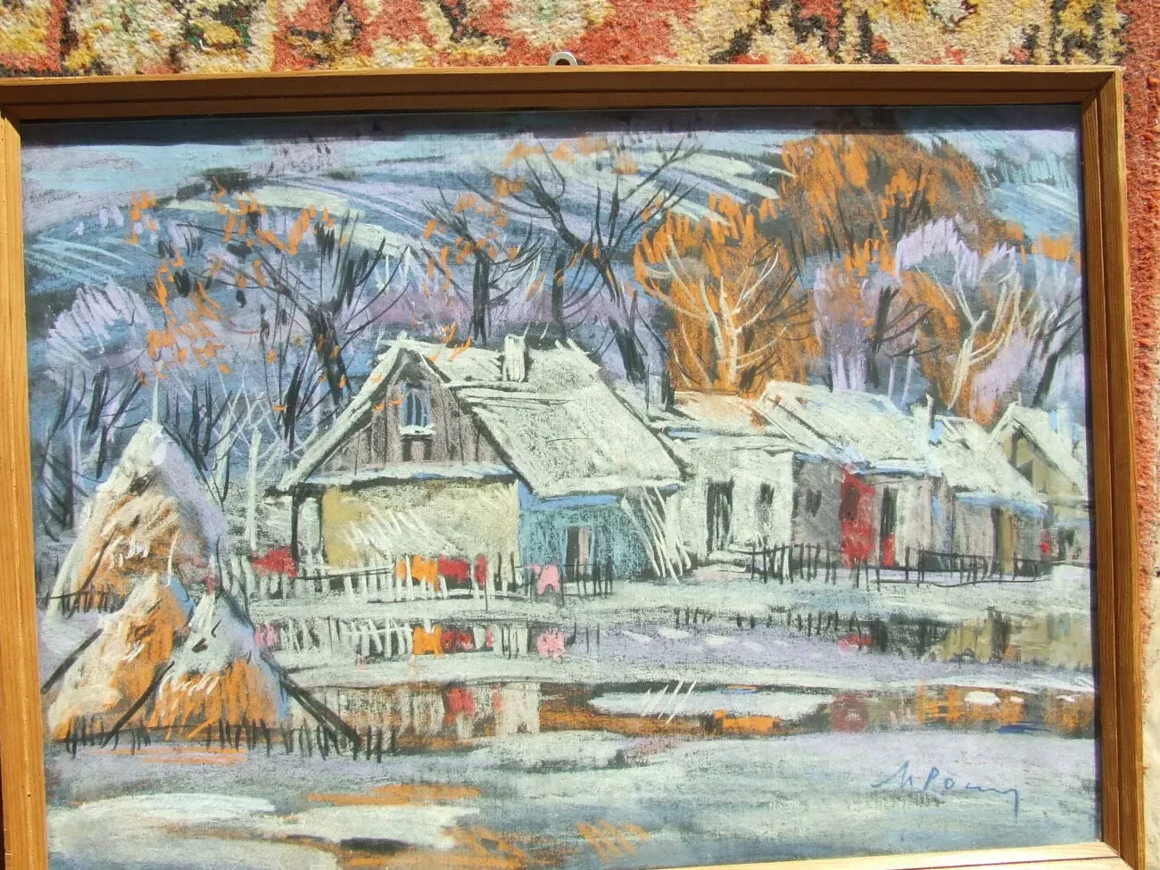 Зас.худ.укр. Роскин Н. раз. 50 х 35 см. картон смешаная техника 1991 г 5