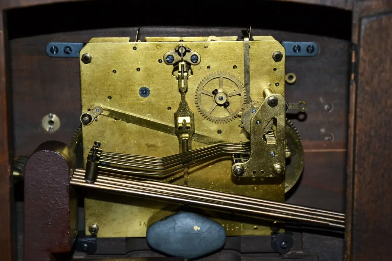 Старые каминные часы, настольные часы Mauthe. Эти маятниковые/настоль 5