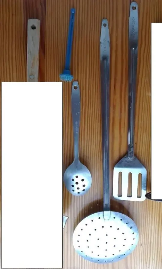 Навеска для кухни толстый металл сталь нержавейка, с рчками, ретро 4