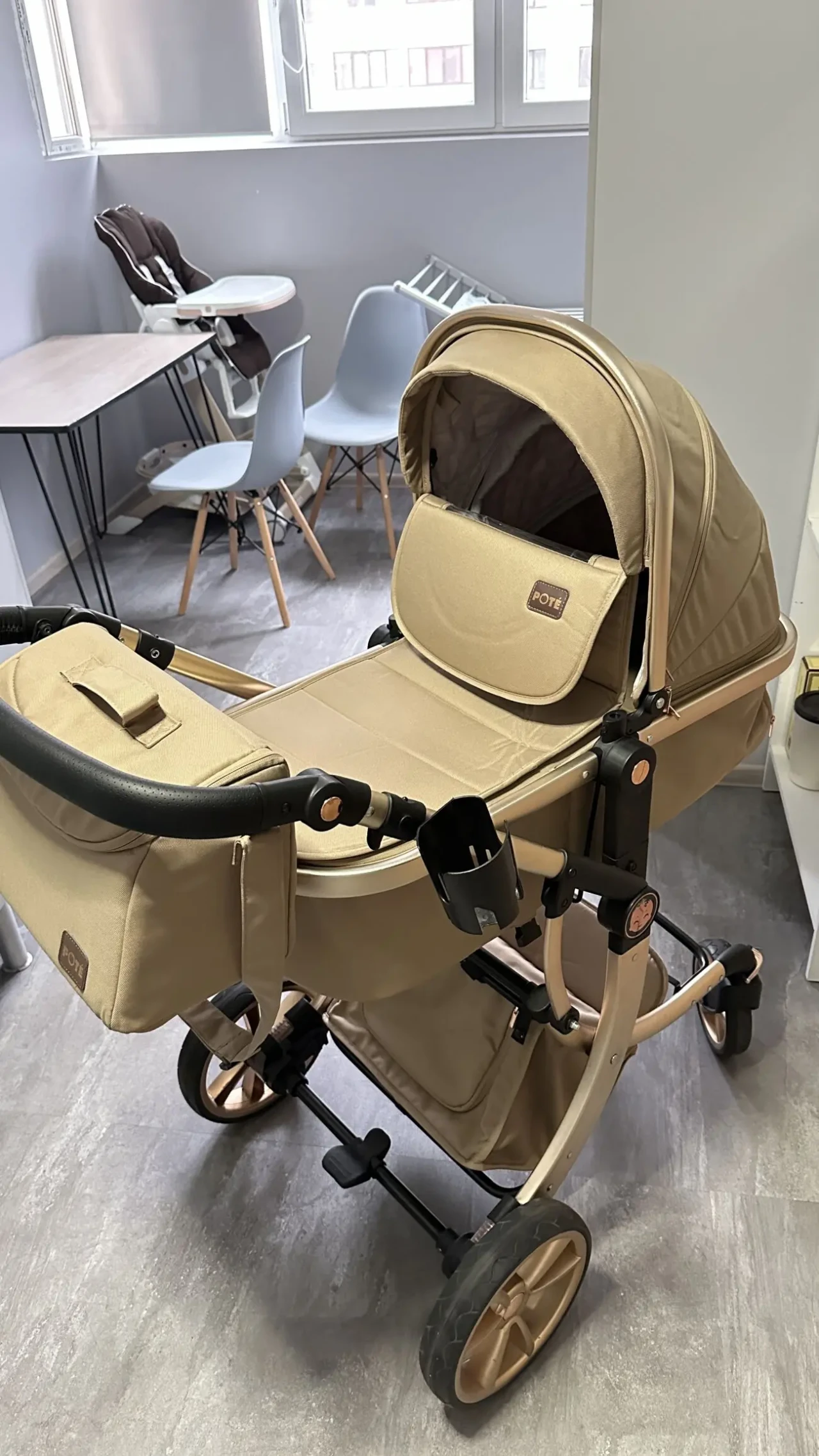 Коляска-трансформер Pote Aimile Gold 3