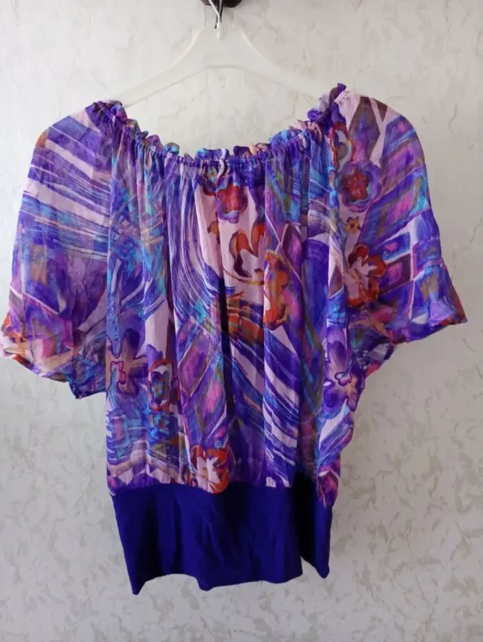 Новая женская блузка с вшитыми бусами - 3 dvd диска в подарок. 2