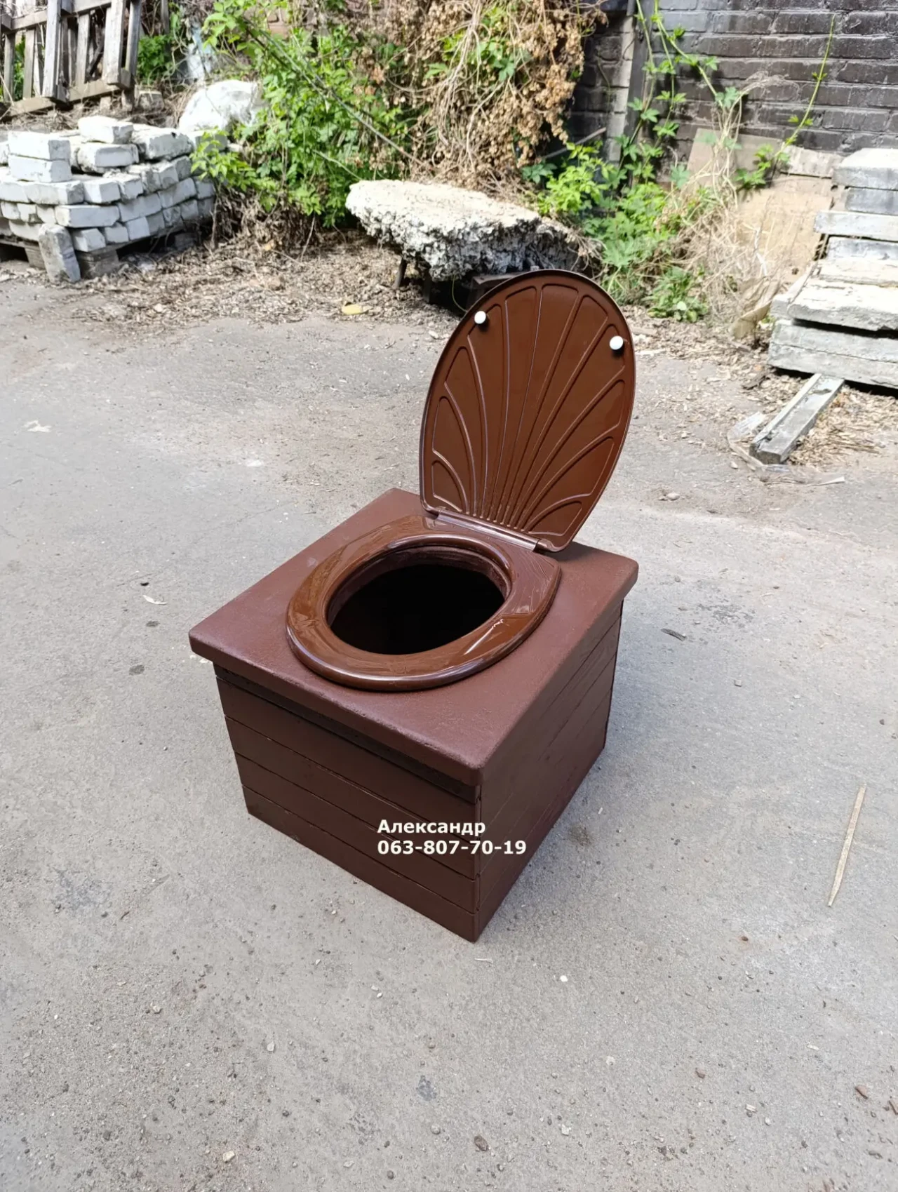 Сидіння для дачного туалету, в будинок під відро ( ящик сидіння) 8