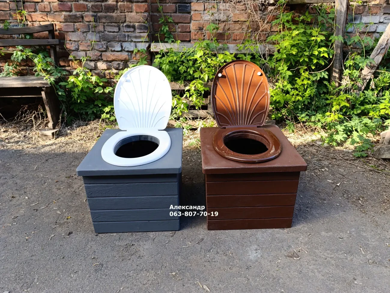 Сидіння для дачного туалету, в будинок під відро ( ящик сидіння) 3